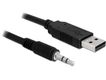 DELOCK USB Kabel A -> 3,5mm 3Pin 1.80m (5 V) TTL