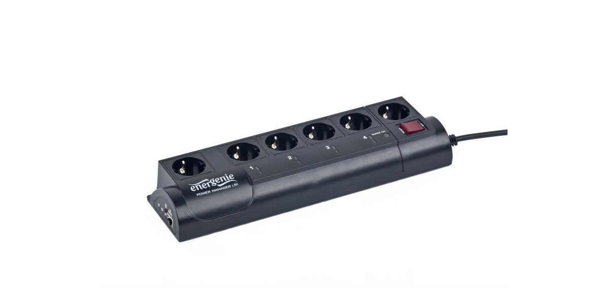 gembird Steckdosenleiste 6fach Ü-Schutz/Programmierb./USB-An