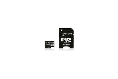 SD microSD Card 16GB Transcend SDHC UHS1 w/adapter
