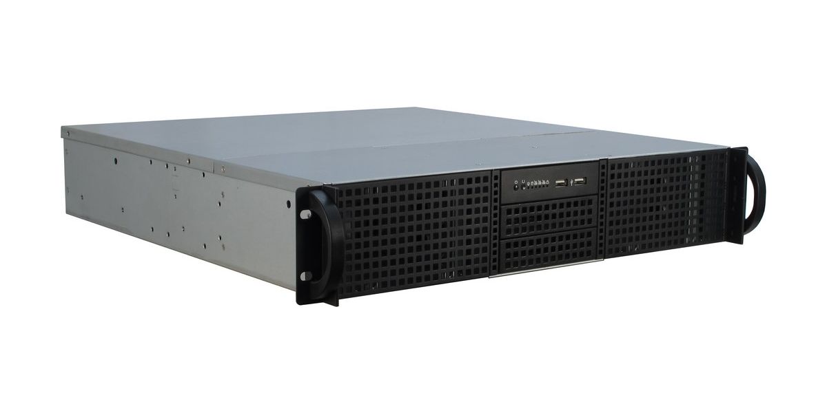 Inter-Tech 48.3cm IPC 2U-20248   2HE  SERVER   2x USB 3.0