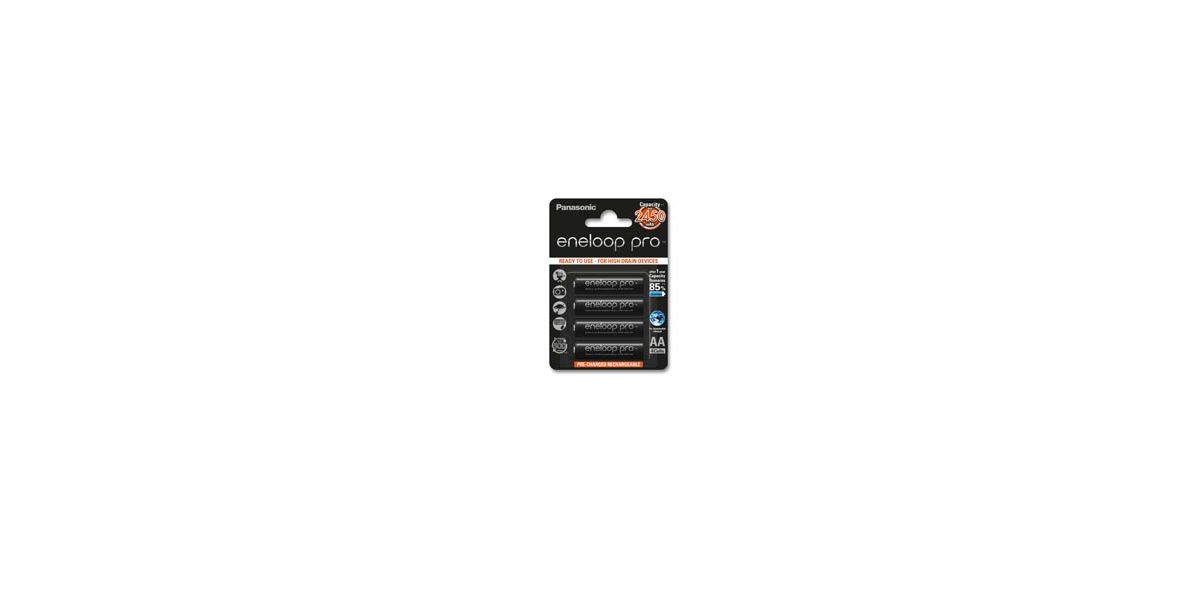 eneloop Panasonic Pro Akku BK-3HCDE/4BE    AA 2500mAh   4St.