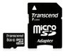 SD microSD Card 8GB Transcend SDHC Class10 w/adapter