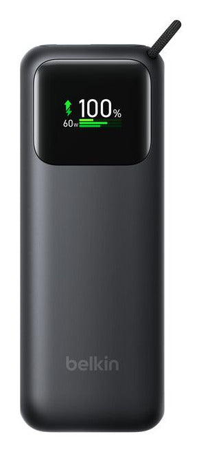 Belkin UltraCharge Smart Display Power Bank 11,000mAh 60W — Black (BPB041hqBK)
