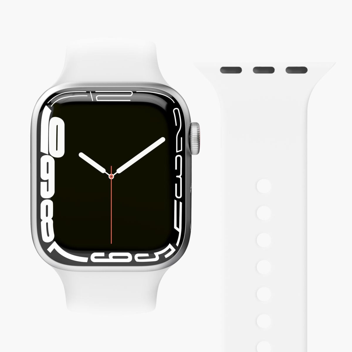 VonMählen Watchstrap for Apple Silicone Loop Case 2 Band One white (AWS00005)