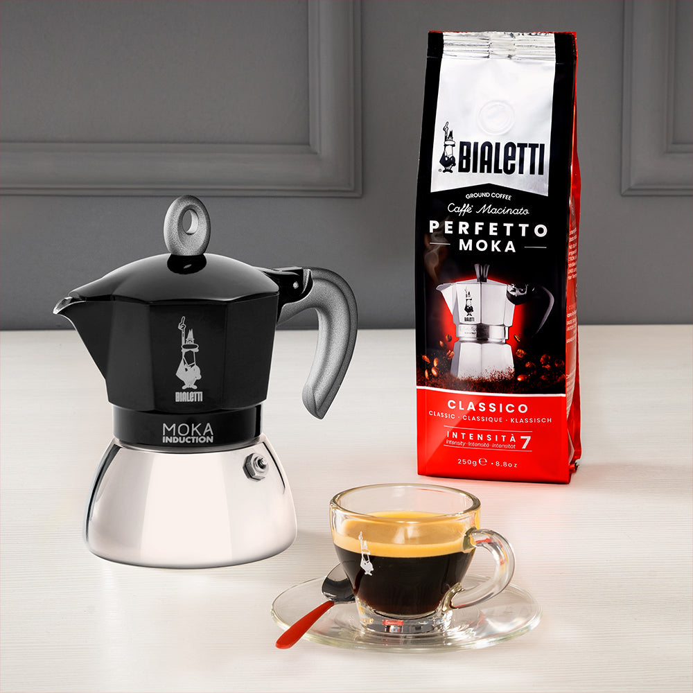 Bialetti Καφετιέρα Moka Induction 4TZ Μαύρη