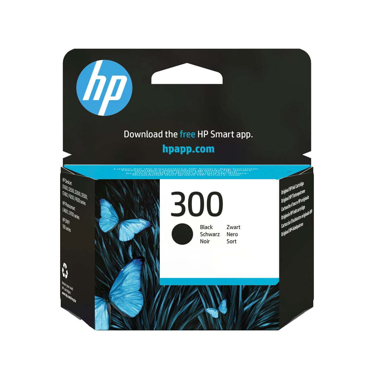 HP 300      Schwarz             Tintenpatrone 4ml