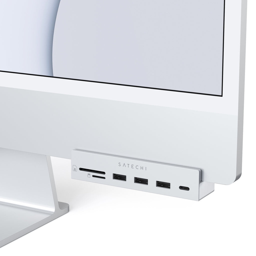 Satechi USB-C Clamp Hub for 24" iMac — Silver