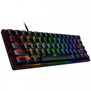 Razer Huntsman Mini (Σκοτεινός, Γερμανικό Layout, Ραζέρ Γραμμικό Οπτικό - Κόκκινο)
