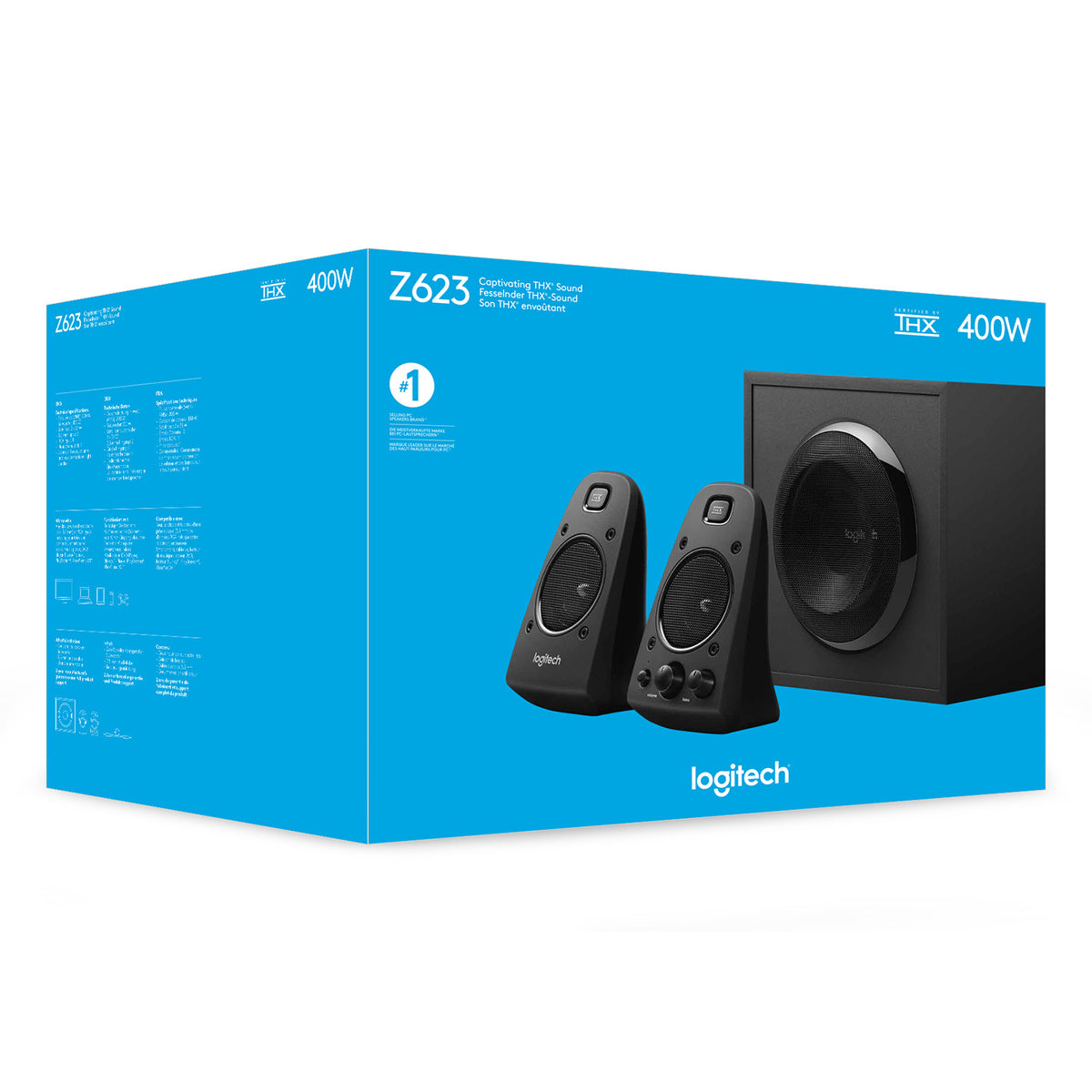 Logitech Speaker System Z623 (Black, THX)