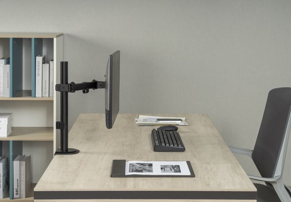 Gembird MA-D1-03 monitor mount / stand 81.3 cm (32") Desk Black