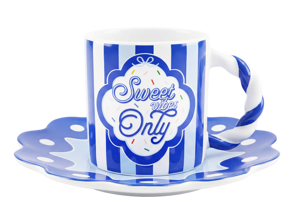 Set of 4 Cups with Saucers NCANDY003 Bialetti
