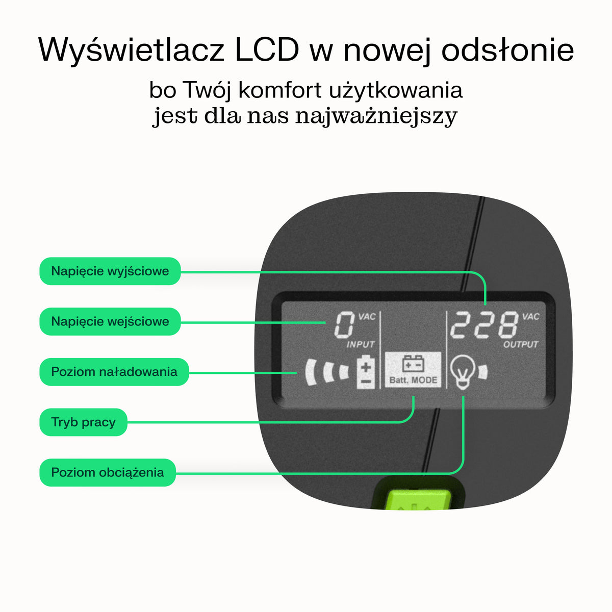 Green Cell UPSLP700 uninterruptible power supply (UPS) Line-Interactive 1 kVA 700 W 4 AC outlet(s)