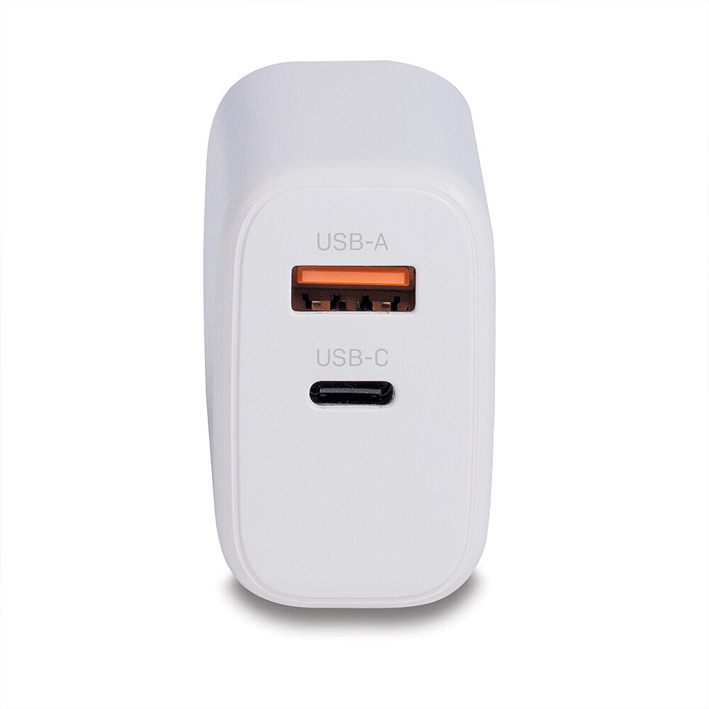 LINDY USB Ladegerät Typ A+C GaN Charger 65W, weiß