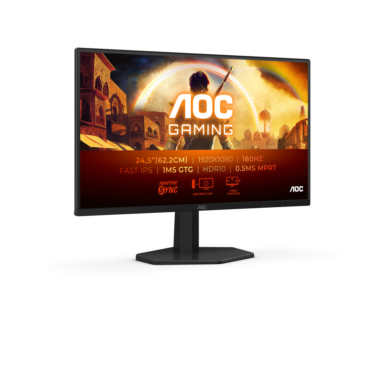 AOC G4 25G42E 24.5" (62.2 cm) Full HD LED Monitor — Black/Red