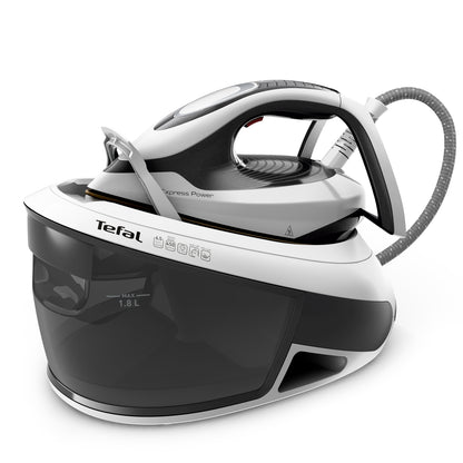 Tefal Express Power SV8130 2800 W 1.8 L Durilium AirGlide Autoclean Soleplate Iron in Black and White