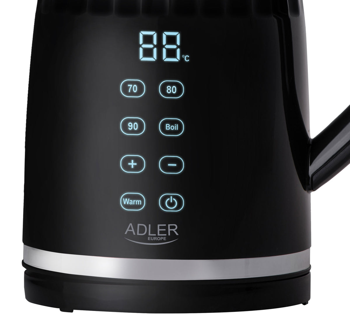 Adler AD 1350 1.7L temperature-controlled LED electric kettle Black