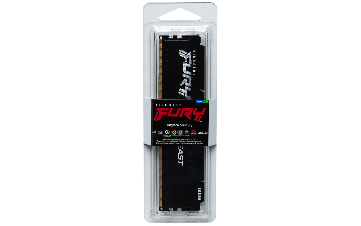 Kingston Technology FURY Beast 16GB 6000MT/s DDR5 CL30 DIMM Black EXPO