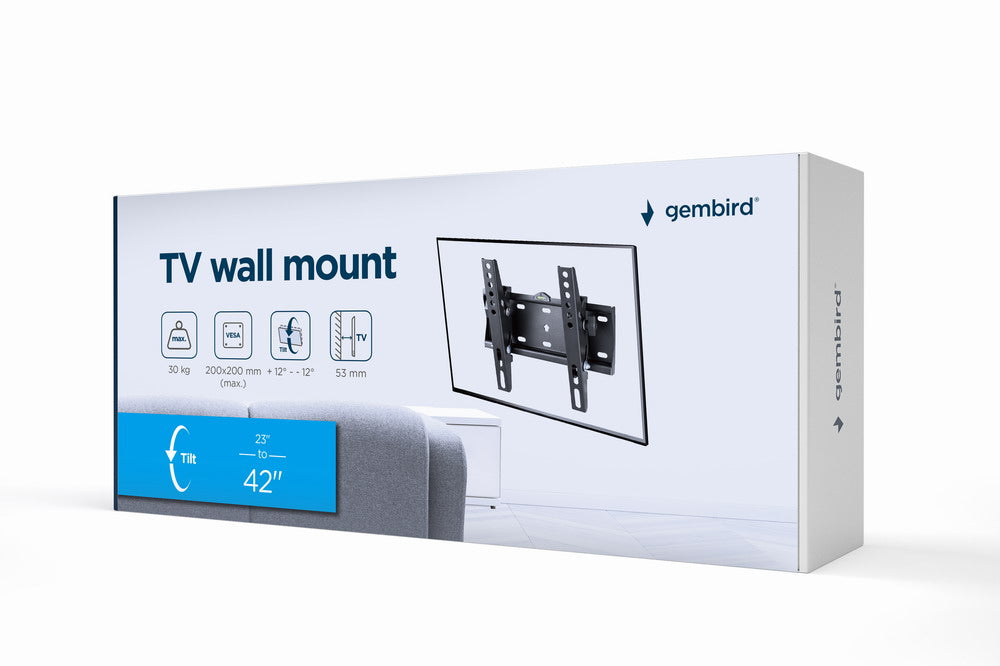 Gembird WM-42T-02 TV mount/stand 106.7 cm (42") Black