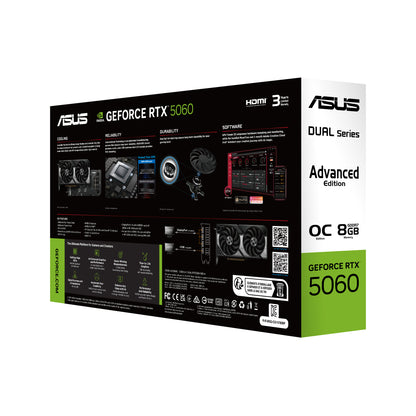 ASUS Dual -RTX5060-O8G-A NVIDIA GeForce RTX 5060 8 GB GDDR7