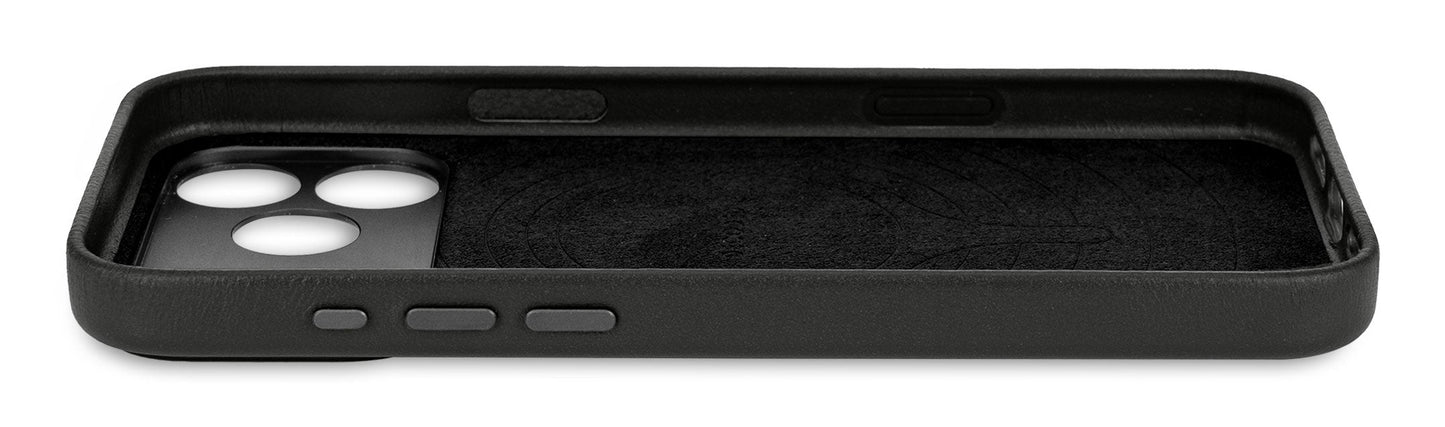 Decoded Leather Backcover for iPhone 17 Pro in Black