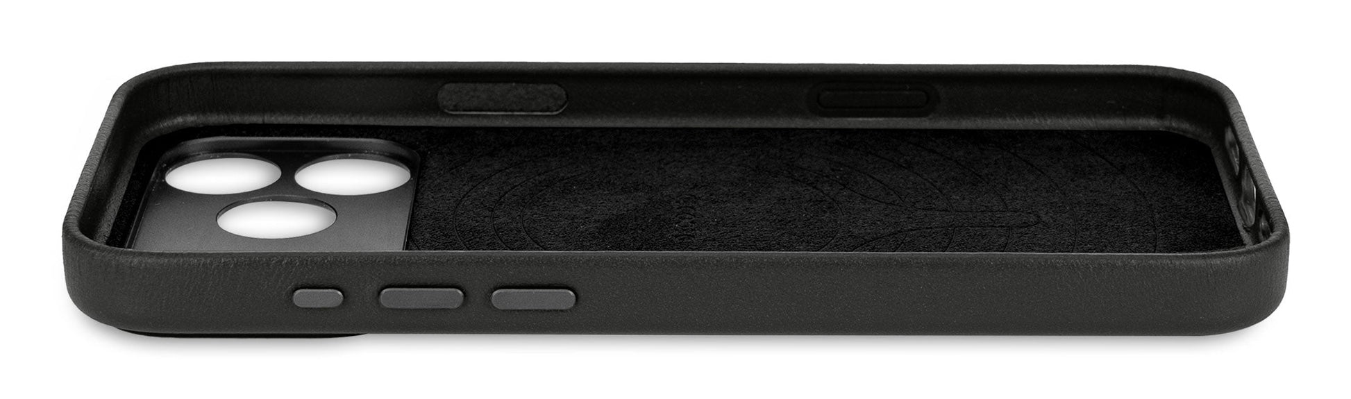 Decoded Leather Backcover for iPhone 17 Pro in Black