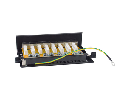 Equip Patchpanel  8xRJ45 Cat6a Desktop        500MHz RAL9005