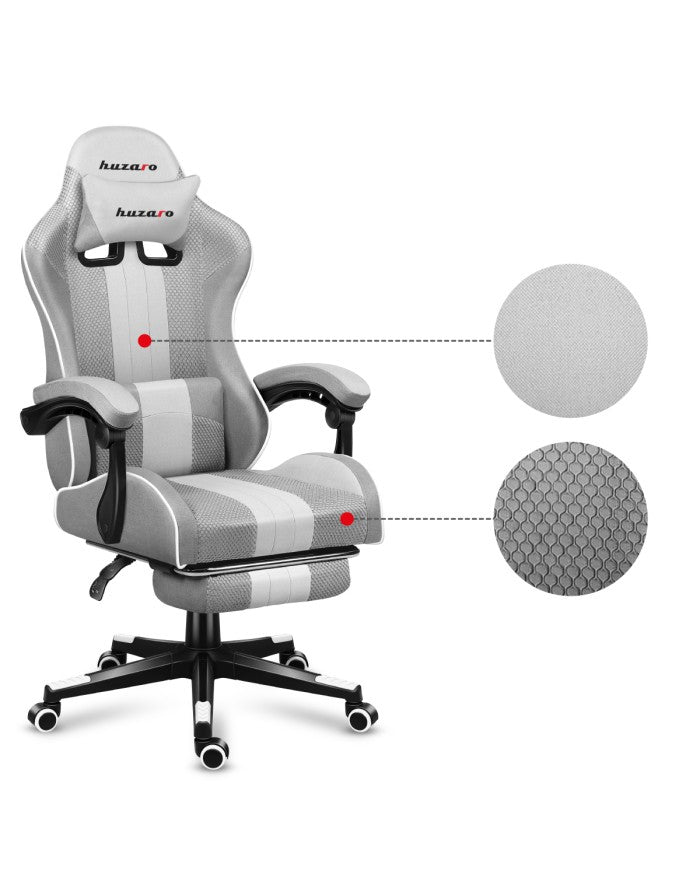 HUZARO FORCE 4.7 ΛΕΥΚΗ ΚΑΡΕΚΛΑ GAMING ΜΕ ΔΙΧΤΥ