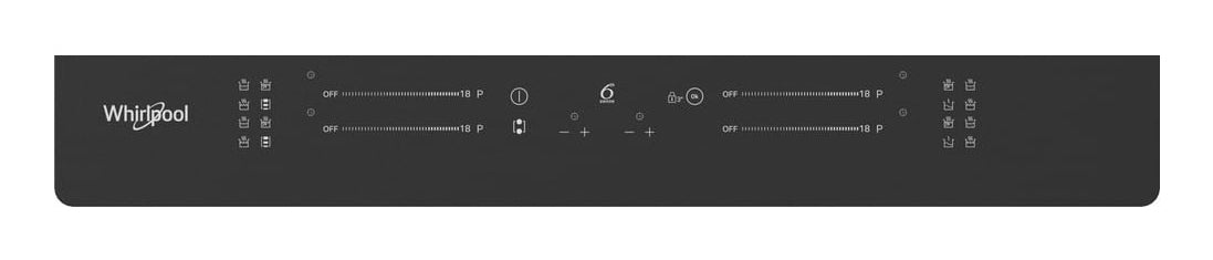 Whirlpool WF S7560NE BM Black Built-in 60 cm Zone induction hob 4 zone(s)