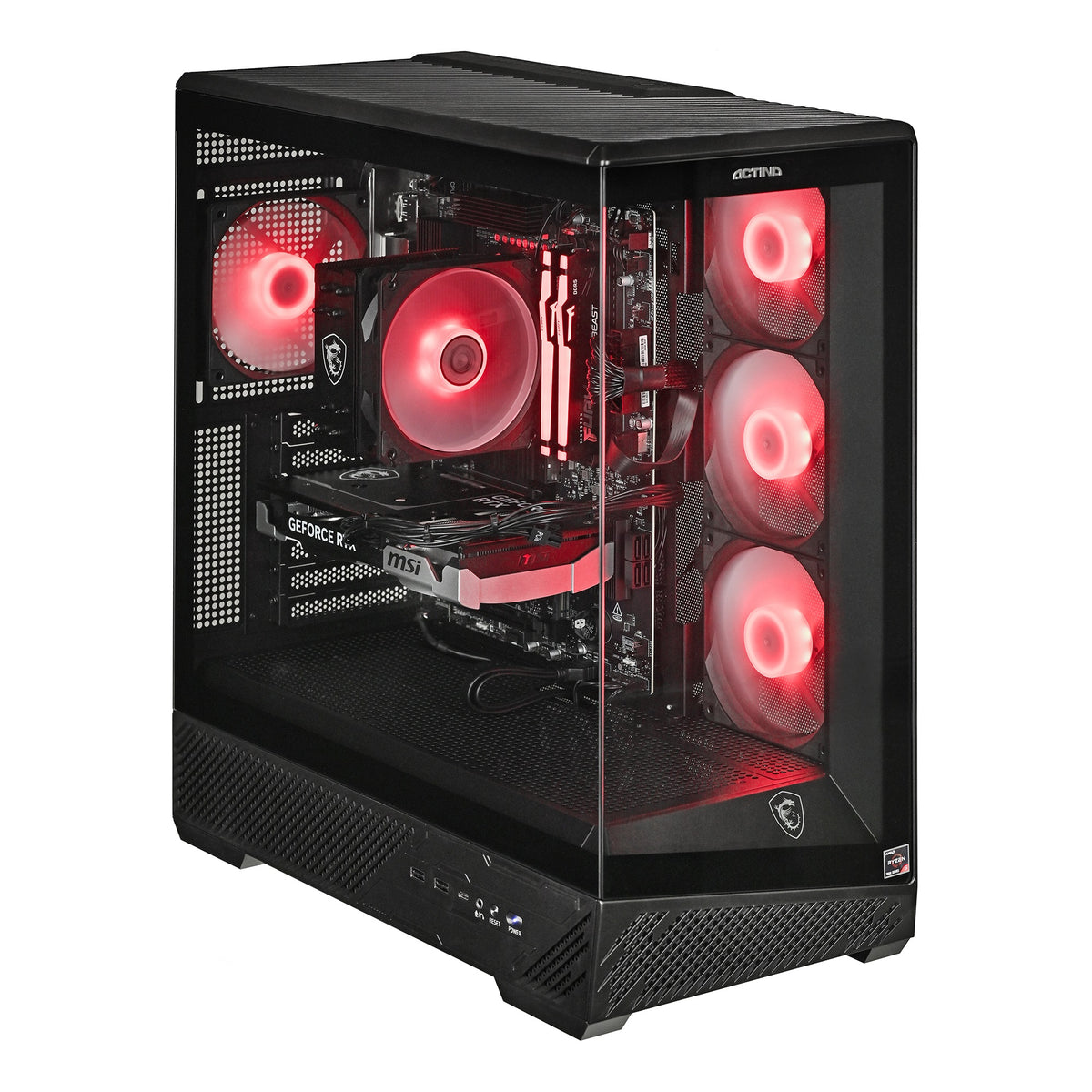 Actina PC AMD Ryzen 5 5600, 16 GB DDR4, 500 GB SSD, NVIDIA GeForce RTX 5060, Windows 11 Home - Midi Tower Black