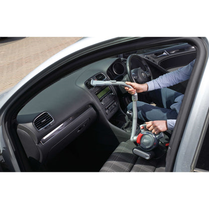 Φορητή ηλεκτρική σκούπα Black & Decker PD1200AV-XJ χωρίς σακούλα σε γκρι και πορτοκαλί χρώμα