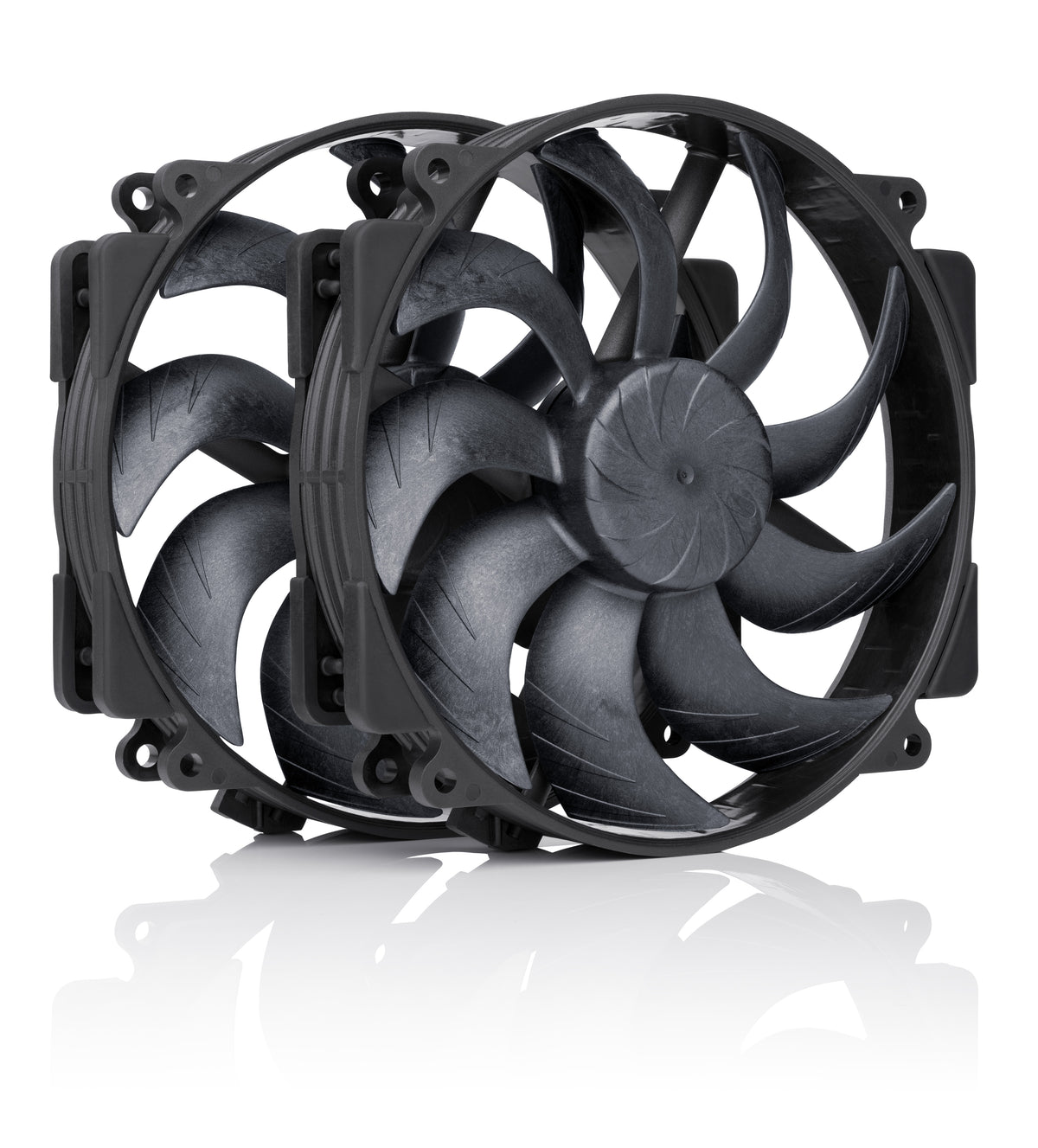 Σετ διπλού ανεμιστήρα NF-A14x25r G2 PWM Sx2-PP chromax.black - μαύρο