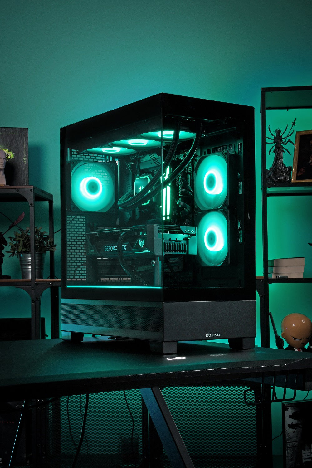 Actina 5901443416661 PC AMD Ryzen™ 9 9900X3D 192 GB DDR5-SDRAM 4 TB SSD NVIDIA GeForce RTX 5090 Windows 11 Home Midi Tower Black