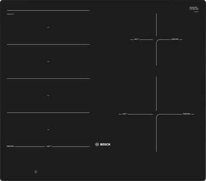 Bosch Serie 8 PXE601DC1E hob Black Built-in Zone induction hob 4 zone(s)