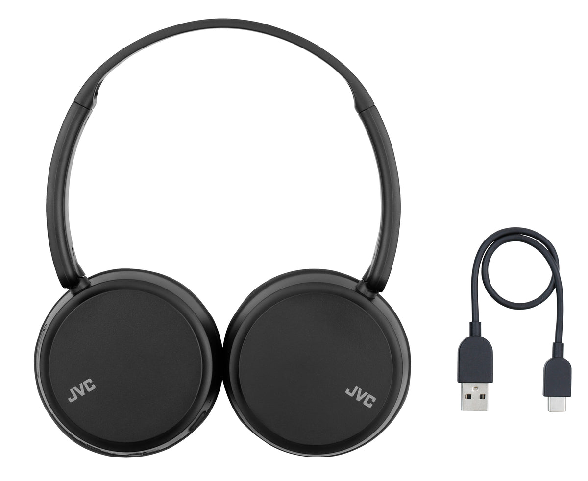 JVC HA-S36W Wireless Headband Headphones with Bluetooth for Calls and Music, Black