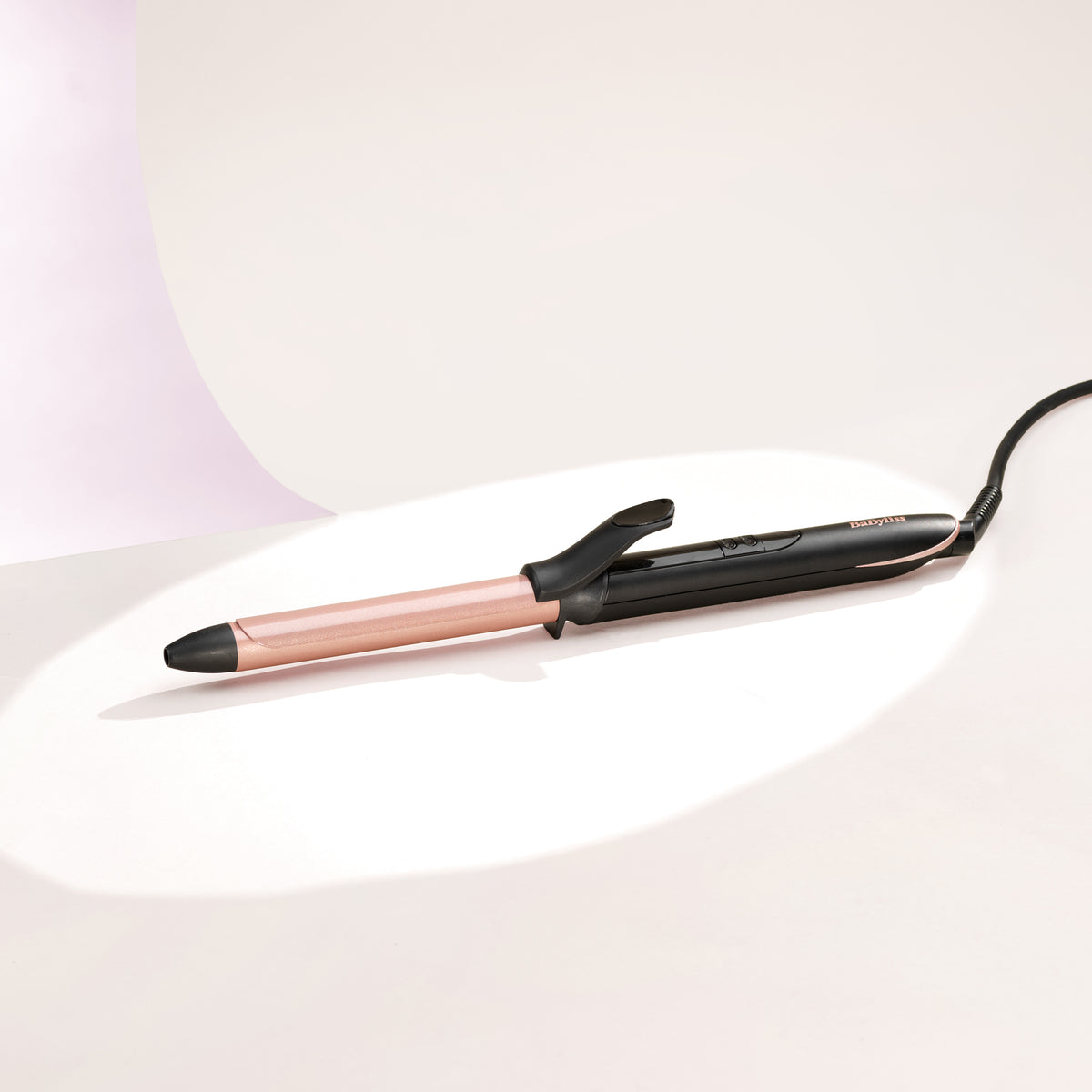 BaByliss 19 mm Curling Tong - Warm Black with Pink Gold, 98.4" (2.5 m)