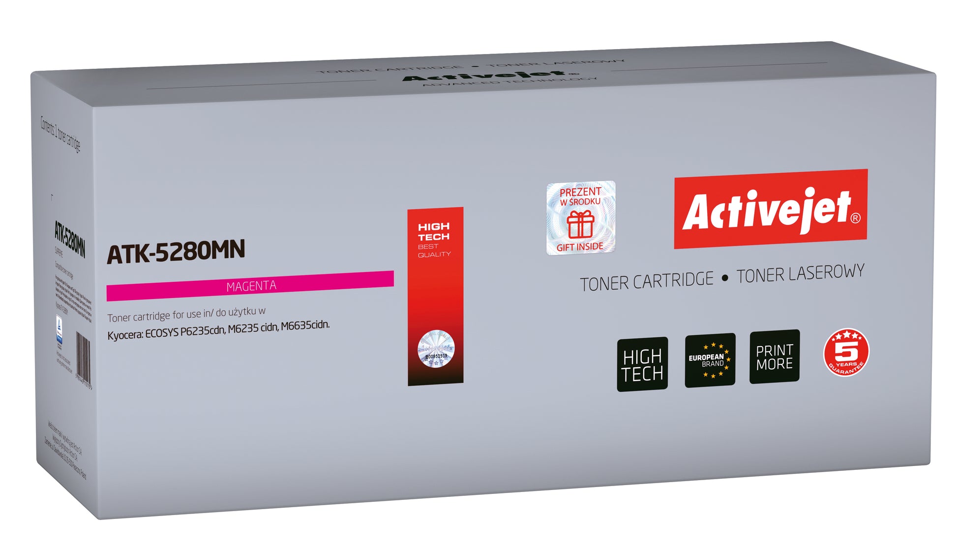 Activejet ATK-5280MN toner (replacement for Kyocera TK-5280M; Supreme; 11000 pages; magenta)