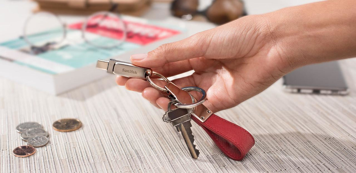 SanDisk Ultra Dual Drive Luxe USB Flash Drive 512 GB USB Type-A / USB Type-C 3.2 Gen 1 Stainless Steel