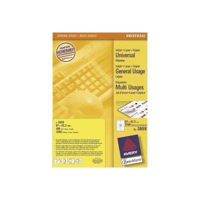 Ετικέτες Avery 97 x 42,3mm A4 (3659)