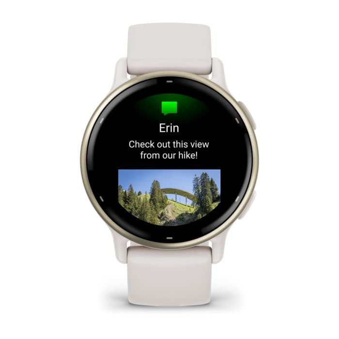 Garmin Vivoactive 5 3.05 cm (1.2") AMOLED 42 mm Digital 390 x 390 pixels Touchscreen White Wi-Fi GPS (satellite)