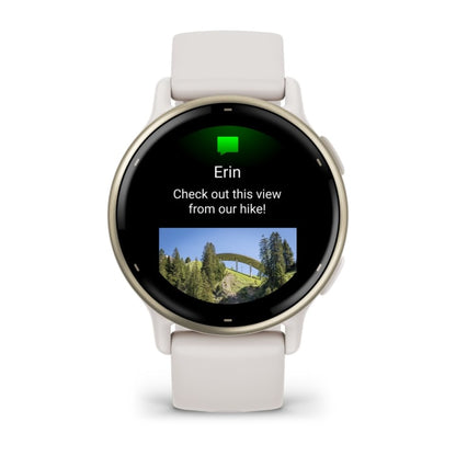 Garmin Vivoactive 5 3.05 cm (1.2") AMOLED 42 mm Digital 390 x 390 pixels Touchscreen White Wi-Fi GPS (satellite)