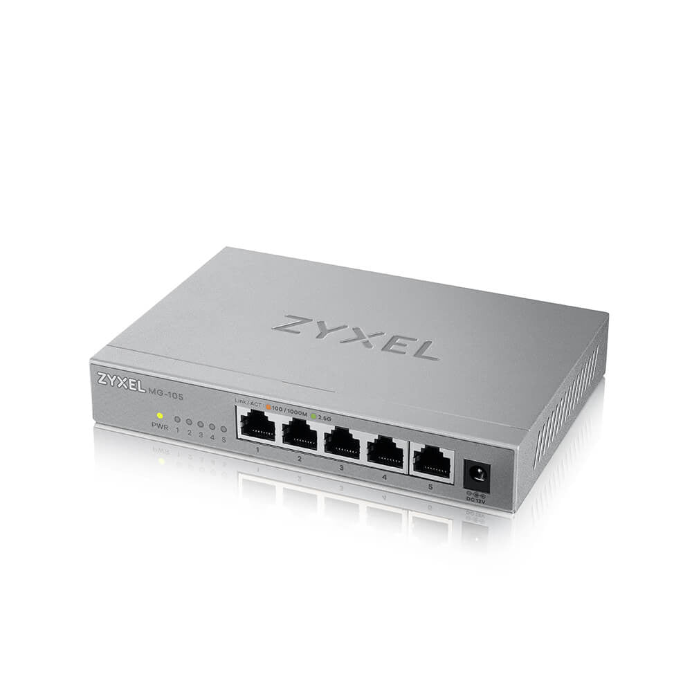 Zyxel XMG-105 Unmanaged 2.5G Ethernet (100/1000/2500) Grey