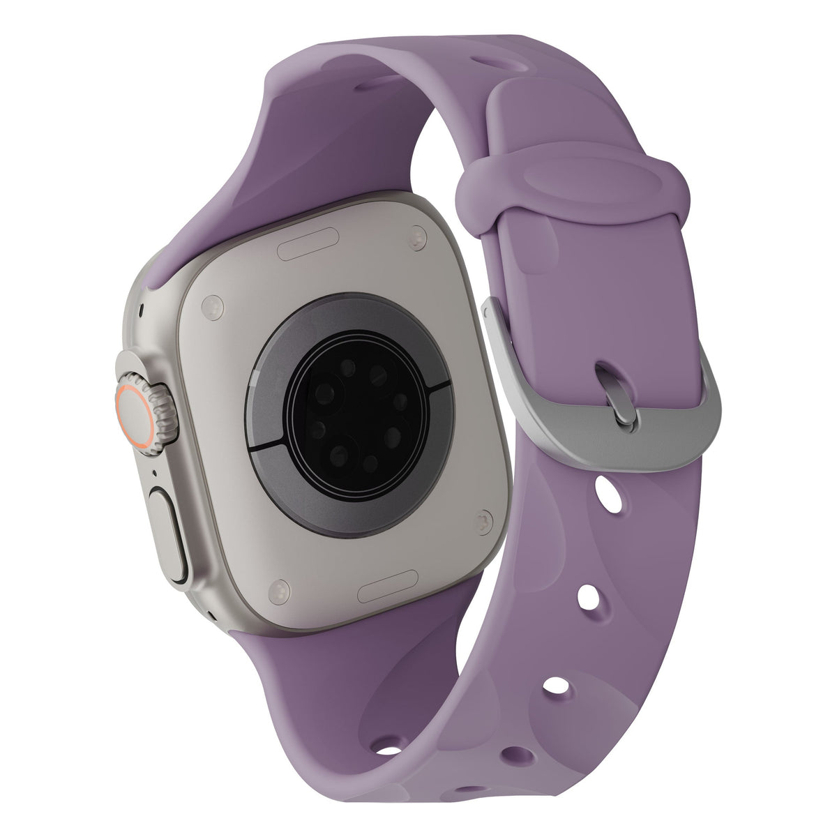 Decoded Silicone Ares Splice Strap for 44/46/49mm Watches in Purple Haze