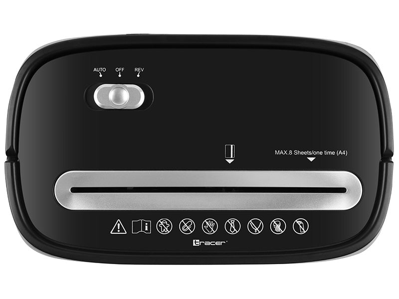 Tracer TRX-815L paper shredder — Cross-cut, 72 dB, 22 cm, Black