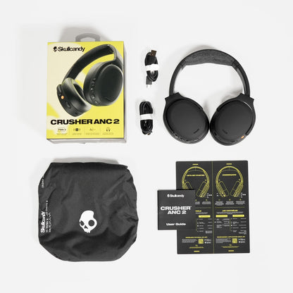 Skullcandy Crusher ANC 2 Wireless Headphones, True Black