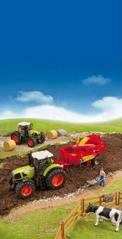 BRUDER 02130 Grimme SE 75-30 Potato Harvester with 80 Potato Replicas
