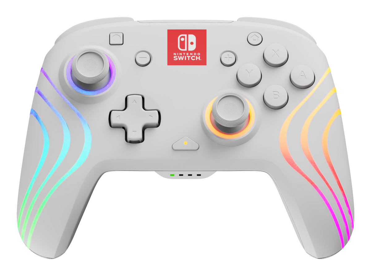 PDP Afterglow Wave Wireless Controller - White - Nintendo Switch