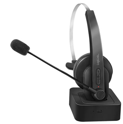Logilink Bluetooth Headset Mono m.headband & charging stand