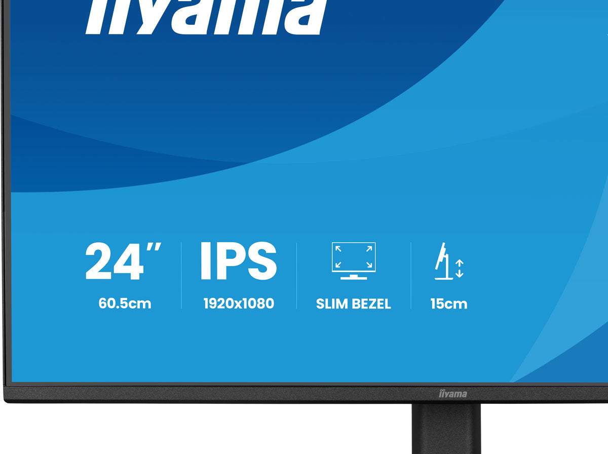 iiyama ProLite XB2491H-B1 computer monitor 60.5 cm (23.8") 1920 x 1080 pixels Full HD LCD Black