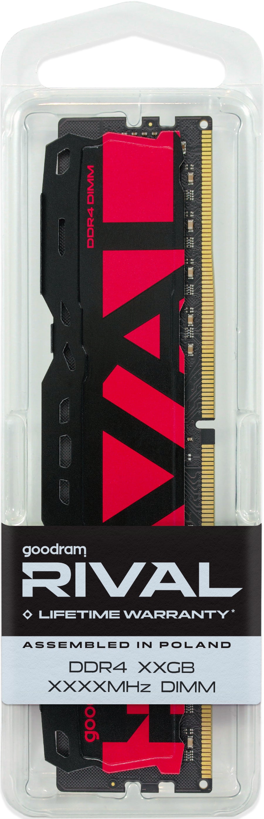 Goodram *DDR4 Rival Radiant 32GB (2*16)/3200 CL16 Red memory module 2 x 16 GB 3200 MT/s 288-pin DIMM