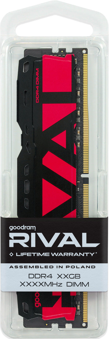 Goodram *DDR4 Rival Radiant 32GB (1*32)/3200 CL16 Red memory module 1 x 32 GB 3200 MT/s 288-pin DIMM